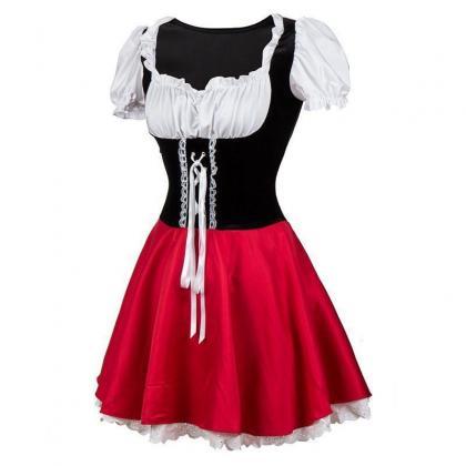 Women Costume Little Red Riding Hood Cosplay..