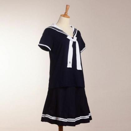 Japan Cute Girls Sailor Suit Students School Dress..