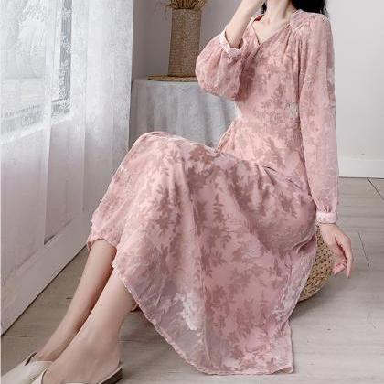 Trendy Style Temperament Sweet Chic Women Floral V..
