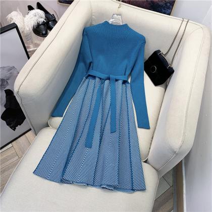 Trendy Women Mid Length Bottoming Front Bow Waist..