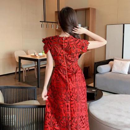 Sexy Attractive Sundress Embroidery Vestidos Party..
