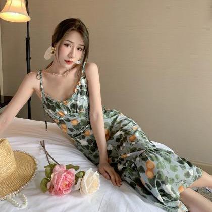 Fairy Seaside Holiday Chic Women Floral Printed V..