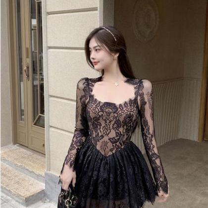 Great Look Temperament Ladies Lace Sexy Square..