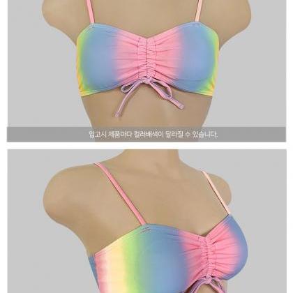 Sunny Women Gradient Pink Blue Yellow Mixed Color..