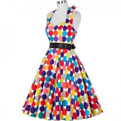 50s Holiday Women Retro Traditional Style Color..