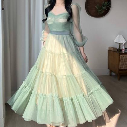 Fairy Elegant Women Retro Princess Ethnic Style V..