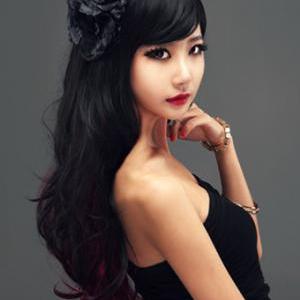 Long Lolita Black Red Wig Wavy Curly Hair Full..