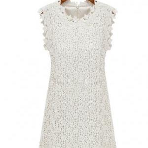 High Quality Delicate All Lace Sleeveless Dress..