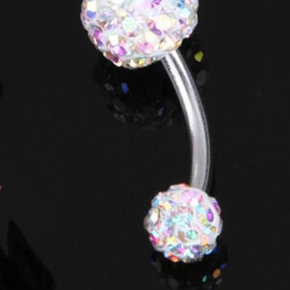 Colorful Navel Belly Button Bar Ring Barbell..