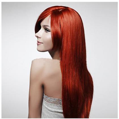 Hairstyle inspired Synthetic Red co..