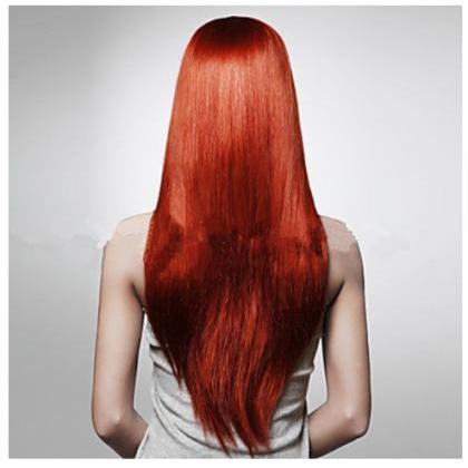 Hairstyle inspired Synthetic Red co..