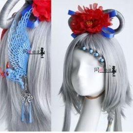 Girl Women Gray Color Lolita Wig Tails Style..