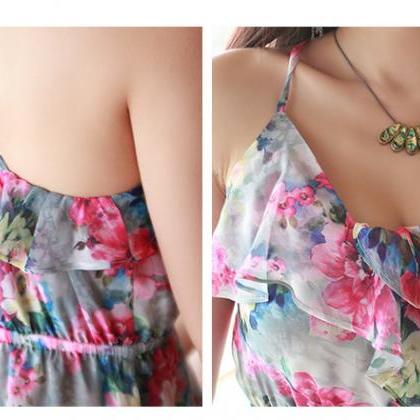 Maxi Dress In Floral Print