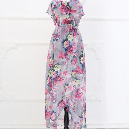 Maxi Dress In Floral Print