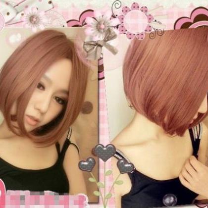 Bobo Girls Short Hair Queen Wig Bang Japanese..