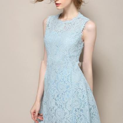 Lace Pretty Beautiful Shape Mini Dress Patterned..