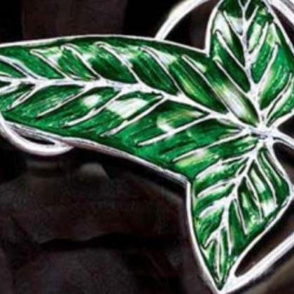 Lord Of The Rings Leaf The Elven Brooch Fellowship..