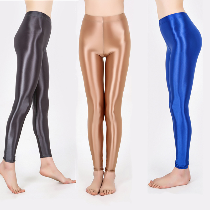 3X Women Very Smooth Shiny stretchy Sport Gym Yoga Outfit Long Leggings