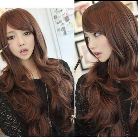 Sexy Women Girls Dark Brown Wavy Curly Long Hair Full Wigs Cosplay Party Wig