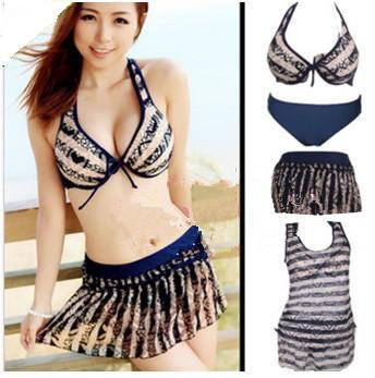 Tankini Bathing Suits for Women Patterned Print Smock Top with