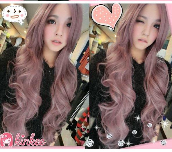 Nice Women Long Wavy Wig Fashion Girl Synthetic Curly Cosplay Hair Wig
