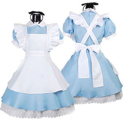 Halloween Maid Costume Alice In Wonderland Sexy Maids Fancy Women Dress Cosplay