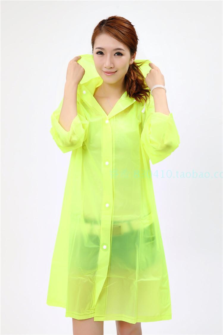 Clear Rain Jacket Rainwear Lovely Lady Girl Woman Hooded PVC Cute Water Raincoat