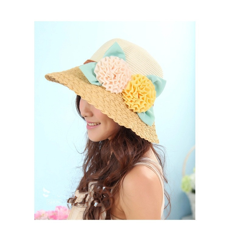 Summer Holiday Attractive Foldable Visor Anti Uv Sunhat Beach Brimmed Sun Hat