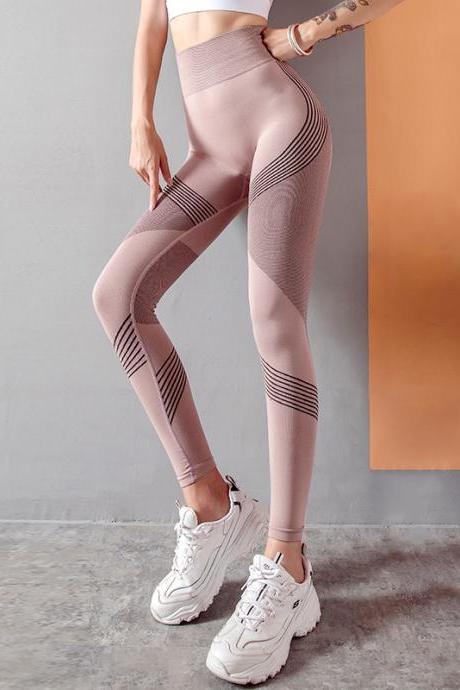 Sexy Women Breathable Women Fitness Running Yoga Workout High Waist Running Gym Wear Legging Pants
