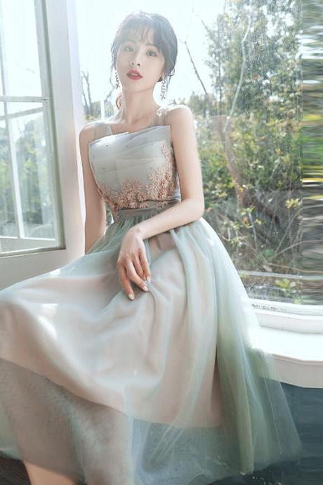 Chic Homecoming Fairy Sweetly Women Neckline strapless tube top bandage Evening Banquet Net Yarn Dress